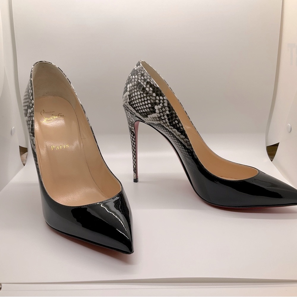 Christian Louboutin Pigalle Follies 100 Patent Degrade Ricci size 40.5